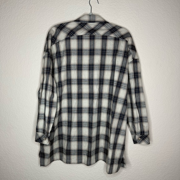 Lovers & Friends Women's Size Small Gela Oversized Button Down Plaid Shirt Top - Picture 4 of 5